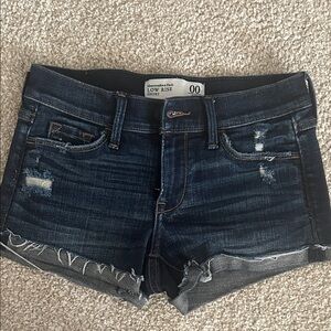 Abercrombie & Fitch Dark Blue Jean Shorts